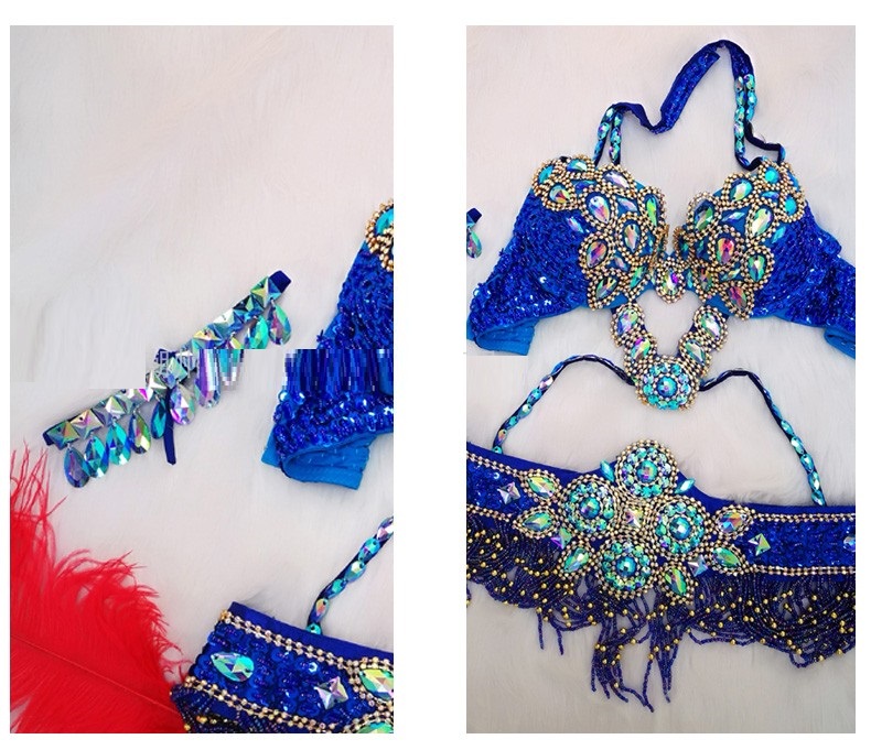 Title 6, New Belly Dance Performance Handmade Sequins Or...