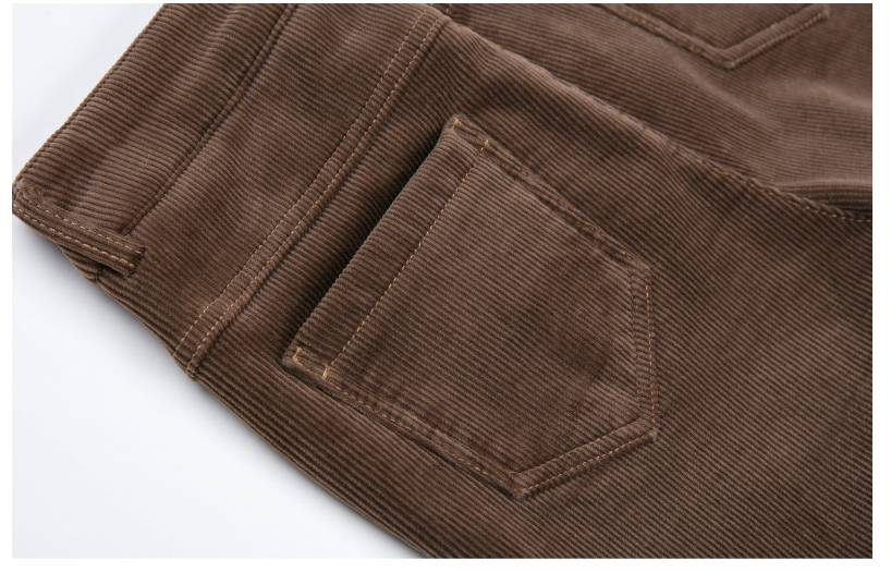 Title 13, Large Plus Velvet Padded Corduroy Trousers