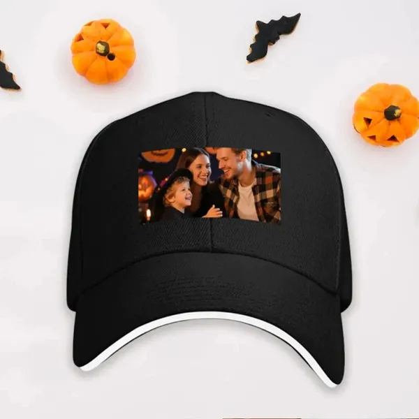 Custom Hat Photo Upload Christmas Theme National Flag Design - One Size Must Upload The Image - Image 2