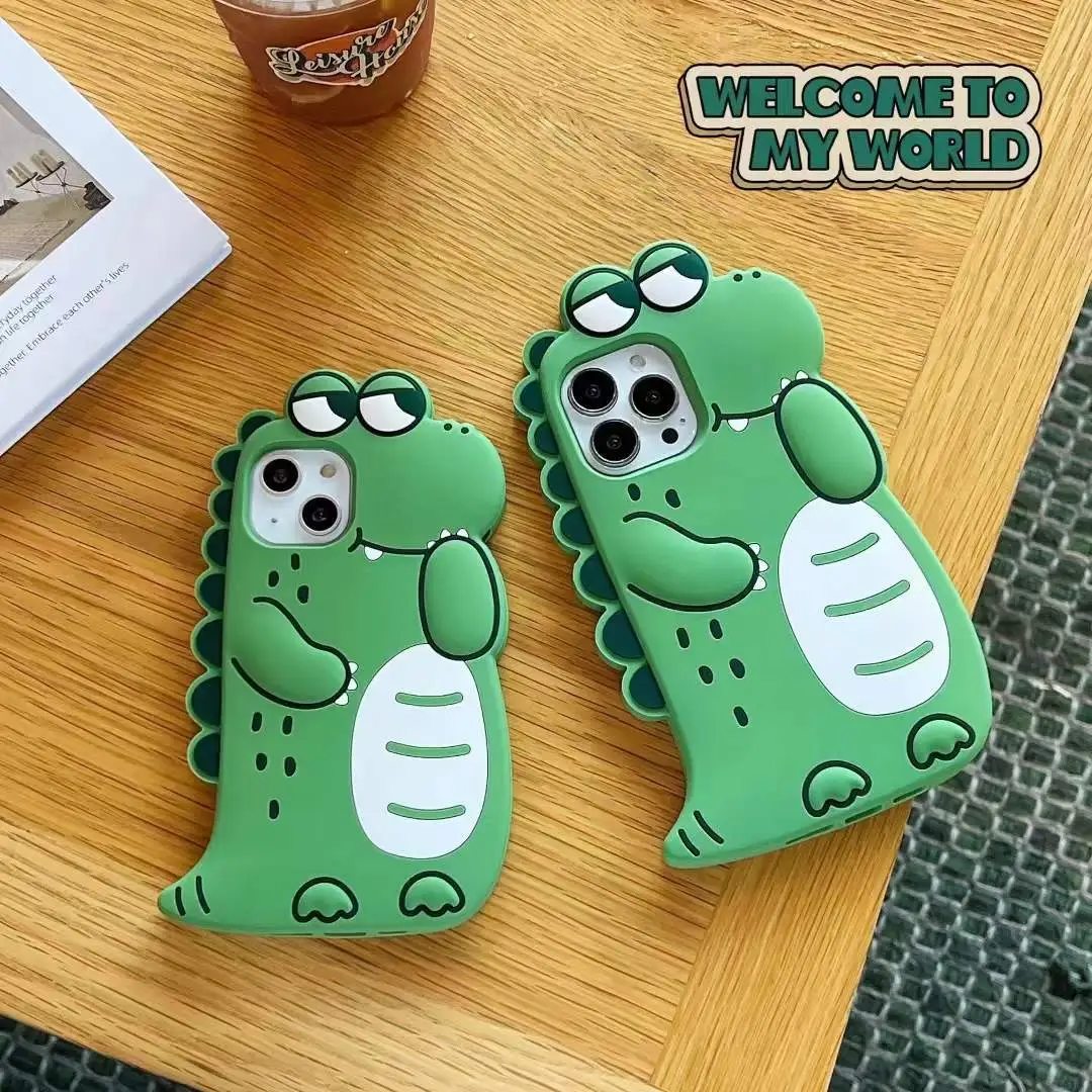 Thickened Anti-fall Applicable Mobile Phone Case Dinosaur Phone Case Cartoon Silicone Case – image 6