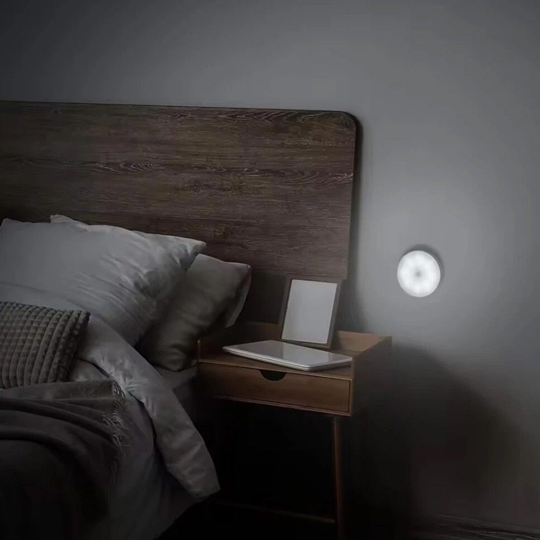 Sensor Light LED Motion PIR USB Rechargeable Portable Cabinet Stair Night Lamp