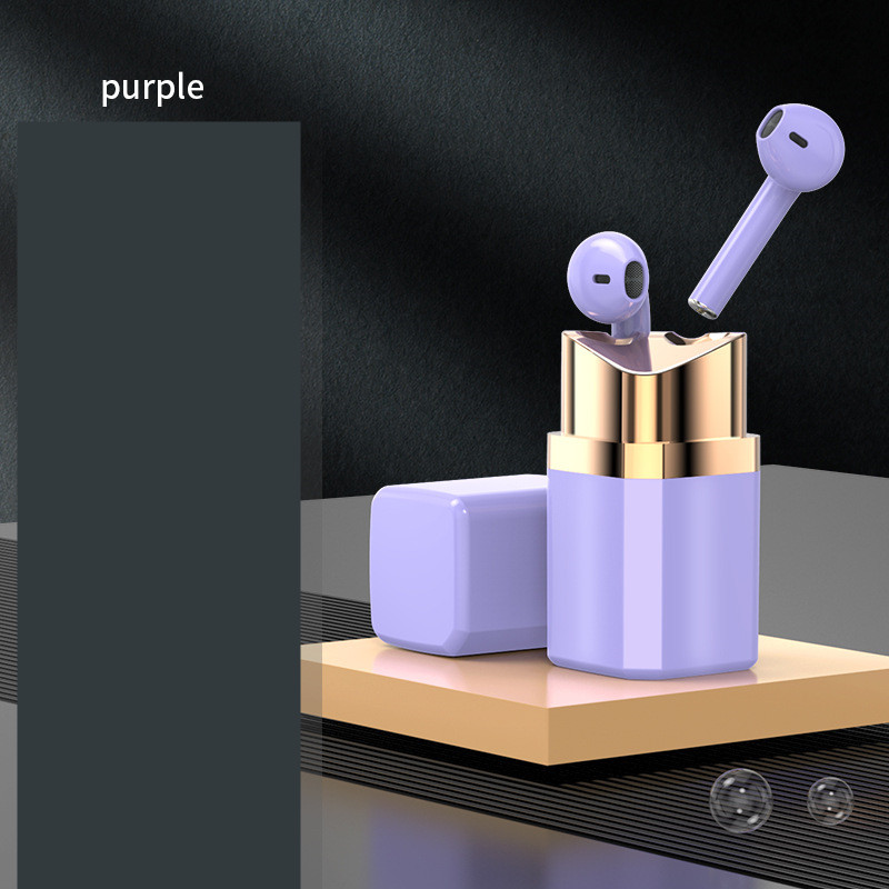Fashion Individual Earphone Lipstick Bluetooth Earphone In-ear Noise Reduction - Picture 6 of 7