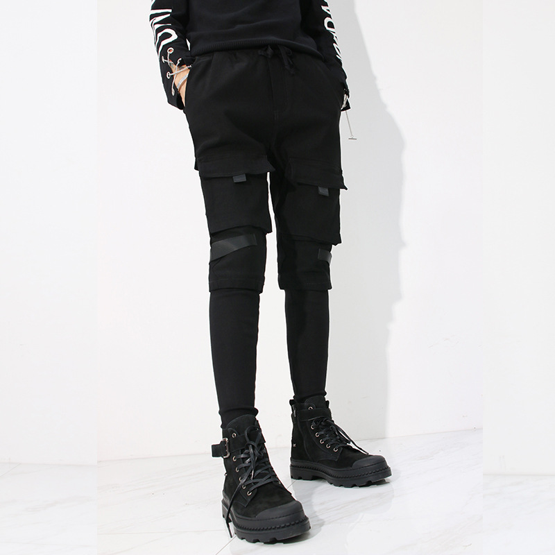 Title 4, Hip-Hop Pants Workwear Slim Fit Ankle-tied Hare...