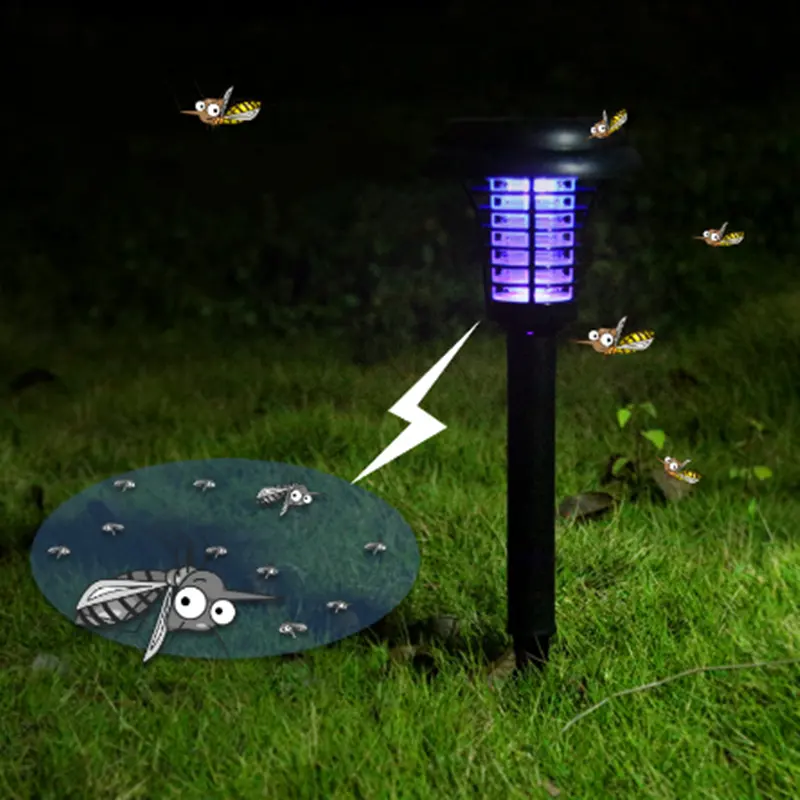 Solar Led Rechargeable Anti-Mosquito Lamp Electronic Fly