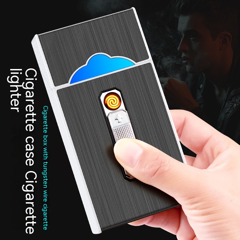 Fashion Integrated Lighter Cigarette Case - Image 4