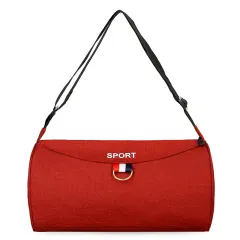 Men's And Women's Fashion Sports Oxford Shoulder Travel Bag - Red - View 1