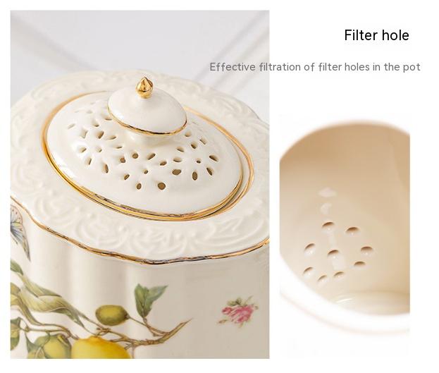 Title 10, European-style Retro Ceramic British Golden Edg...