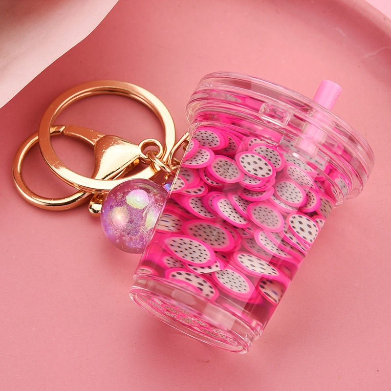 Fruit Chip Floating Key Chain Pendant Purple - Shop at LoveMi