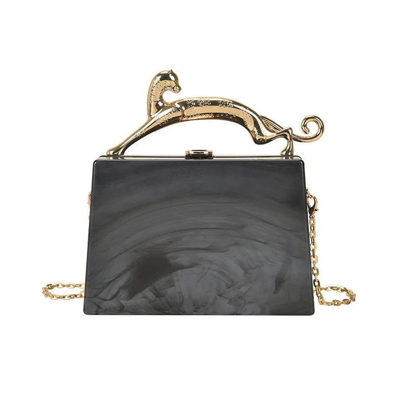 Acrylic Box Bag Candy Coloured Girl - Black
