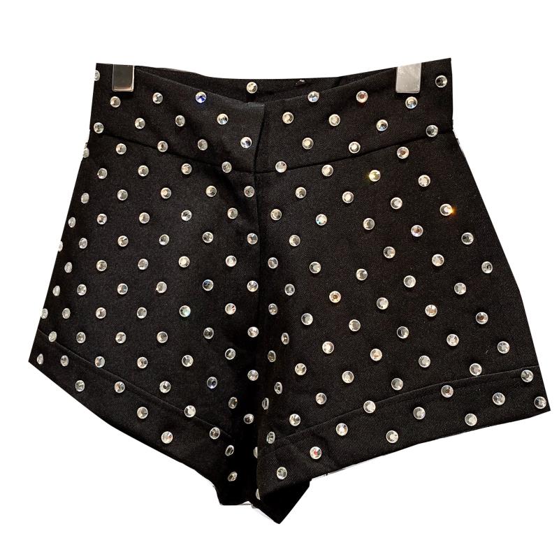 Large Grain Glass Rhinestone Hot Diamond Shorts Female - Image 5