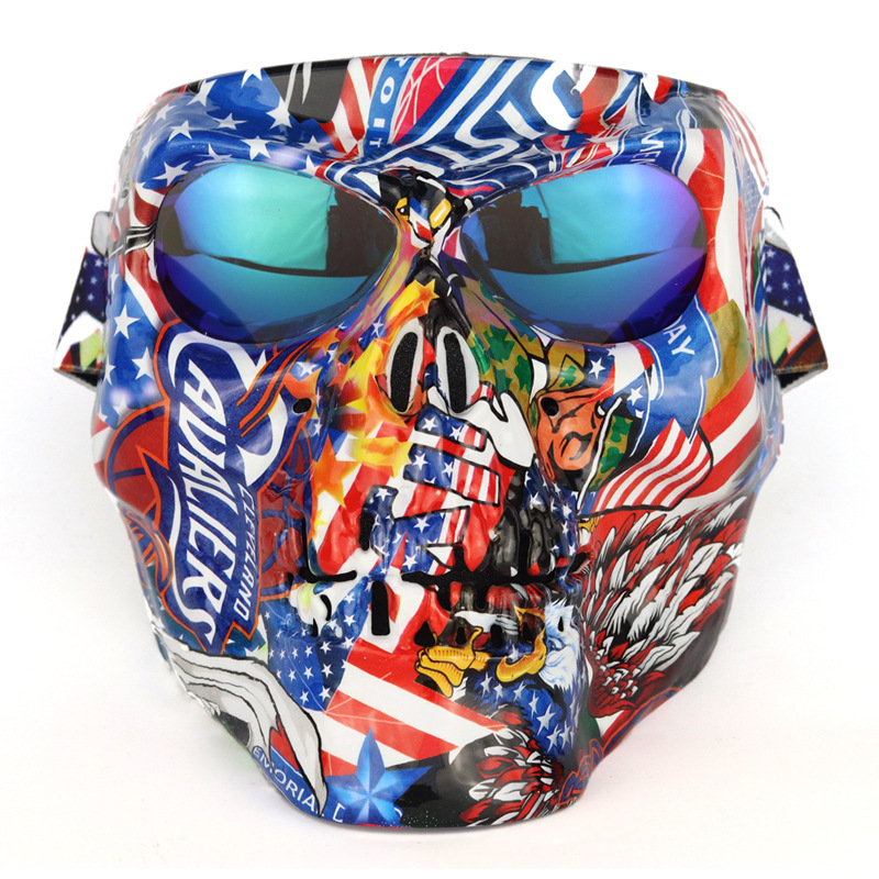 Skull Mask Motorcycle Goggles | Wind Dust Resistant