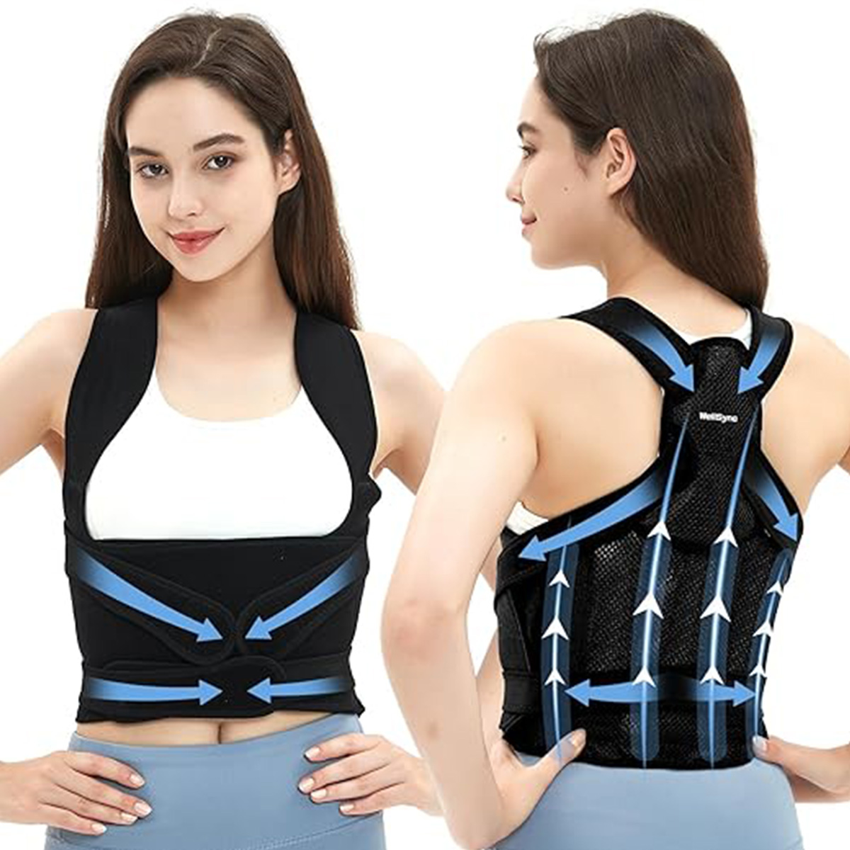 Slimming Waist Trainer Vest Body Shaper. SHAPERKY Posture Corrector for Women. Back Brace Posture Corrector. Posture Corrector for Women and Men, Adjustable Upper Back Brace for Posture Hunchback. Five posture corrector products. Product Description: SHAP