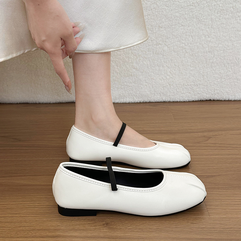 Women Flat Vintage Unique Design Low Cut Flats, French Versatile Ballet Shoes Mary Janes