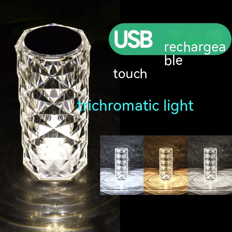 Crystal Rose Lamp Atmosphere Creative Led Table Lamp – image 4
