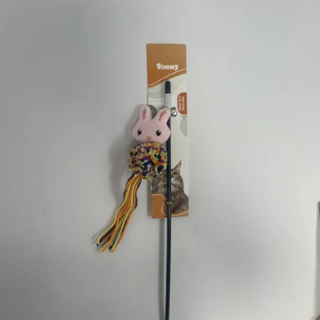 Cartoon Wool Teasing Cat Stick Pole Pink - Shop at LoveMi