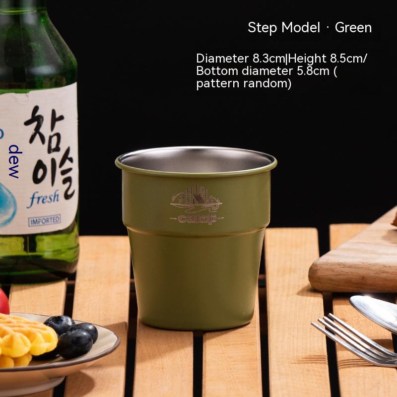 300ml Green Camping Cup