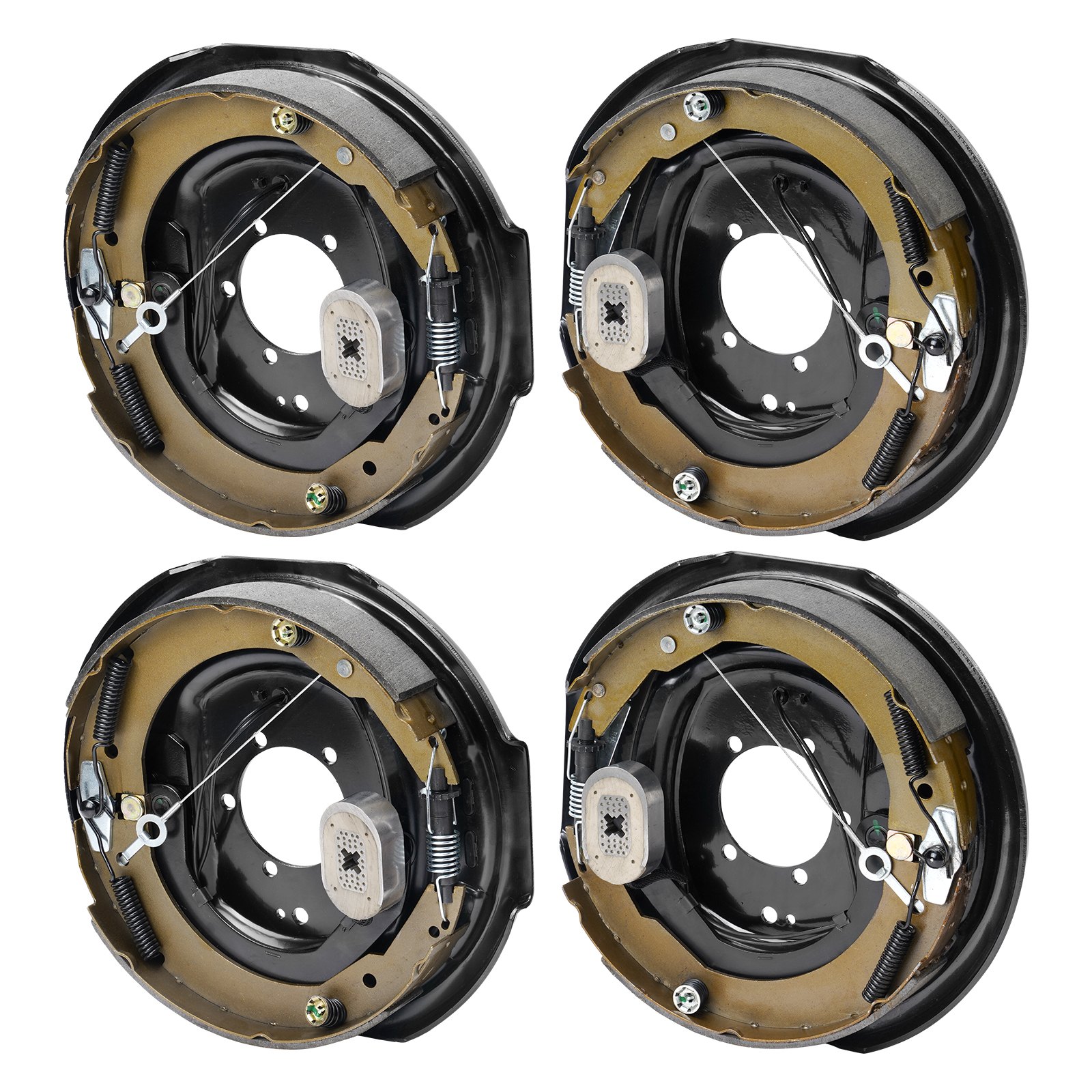 VEVOR Electric Trailer Brake Assembly, Pairs Self-Adjusting Electric Brakes Kit For 7000 Lbs Axle, 5-Hole Mounting, Backing Plates For Braking System Part Replacement image 5