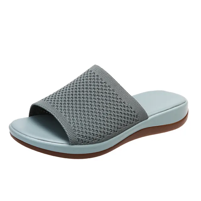 Women Shoes Summer Flat Sandals Casual Indoor Outdoor Slipper For Beach Shoes Green - Shop at LoveMi