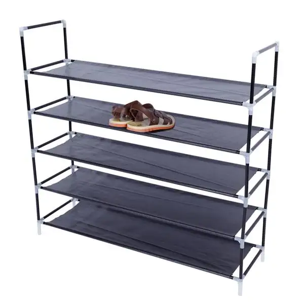 Simple Assembly 5 Tiers Non-woven Fabric Shoe