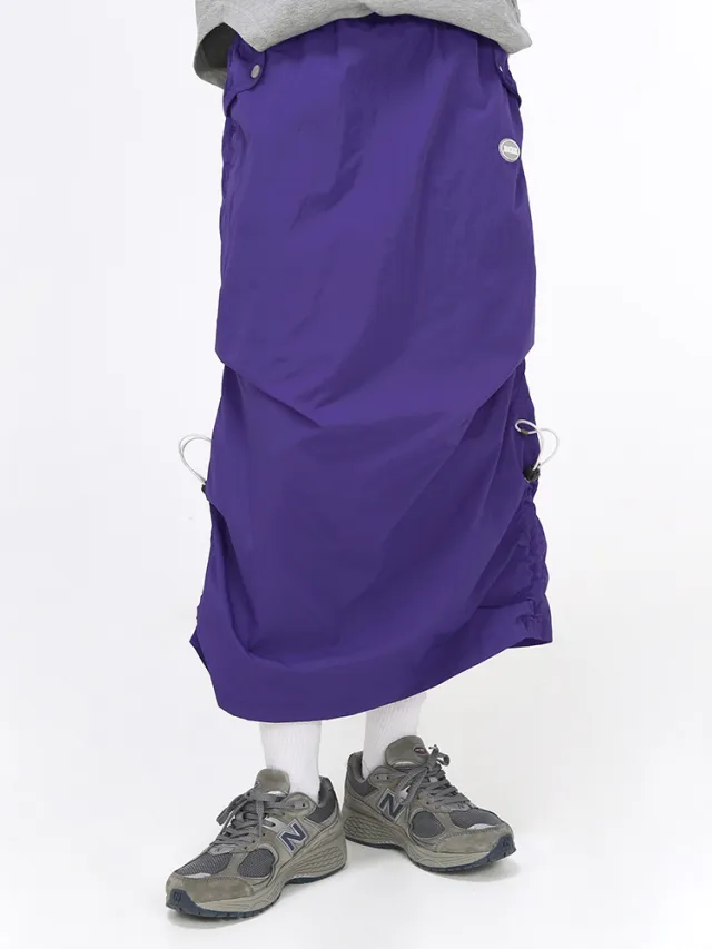 Pile Style Pleated Women's Splash proof Split Skirt Purple - Shop at LoveMi