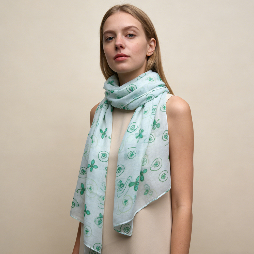 Lightweight Sheer Scarf ,White Printed Scarf,Crisp Skinny Scarves ,Soft Scarf Winter Long Cute Scarves For Women And Men