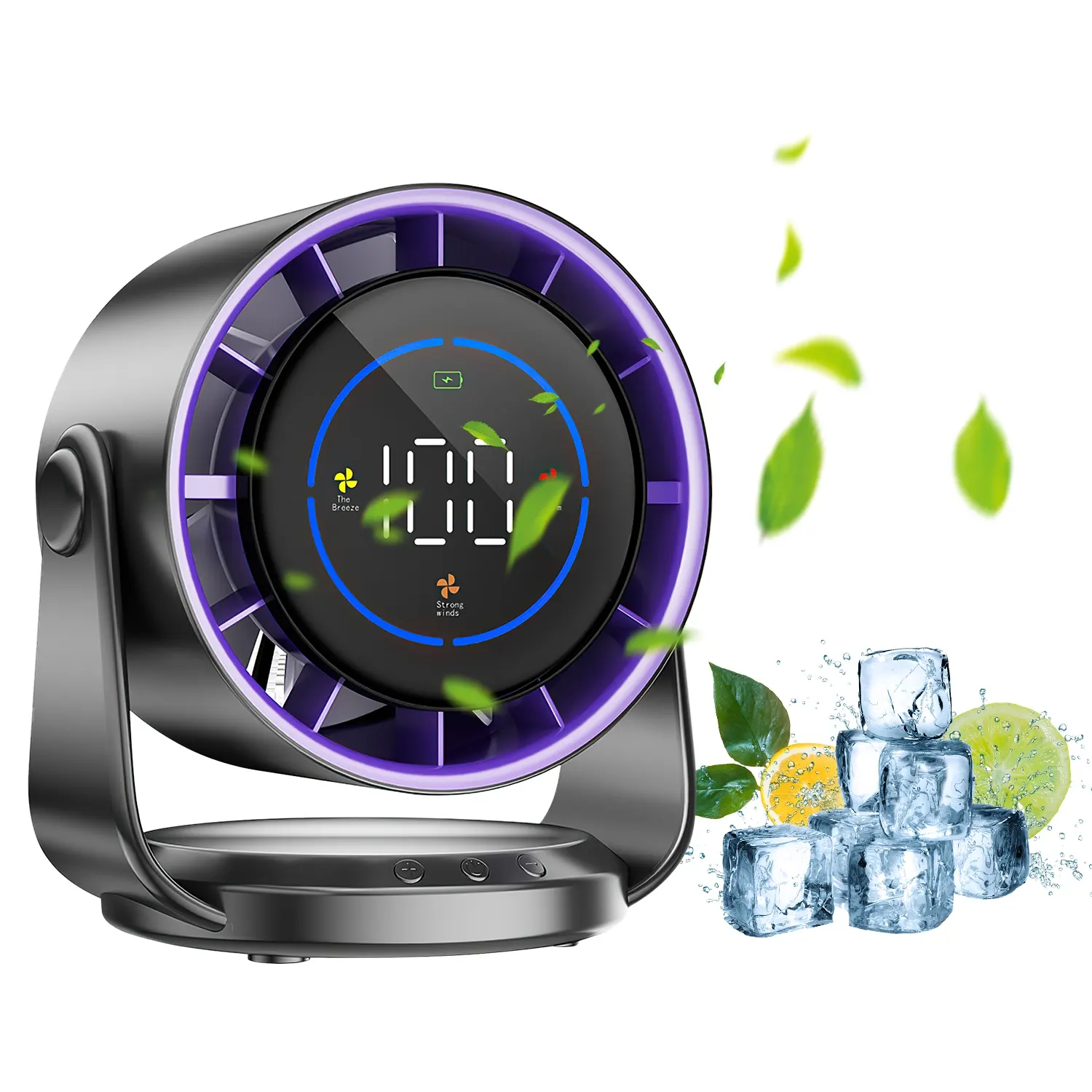 Desk Fan Battery Operated Wall Mounted Rechargeable