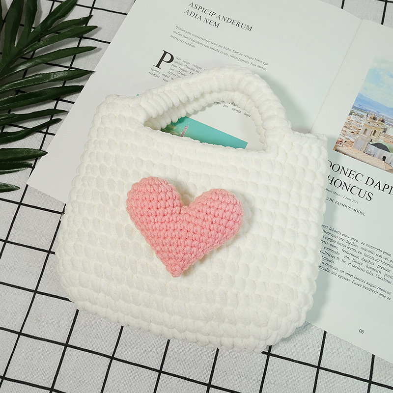 Pink Heart Tote Bag