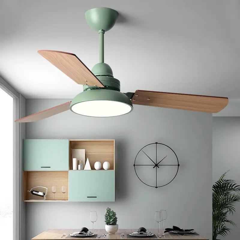 Nordic Ceiling Fan Lights Children's Quiet Chandelier