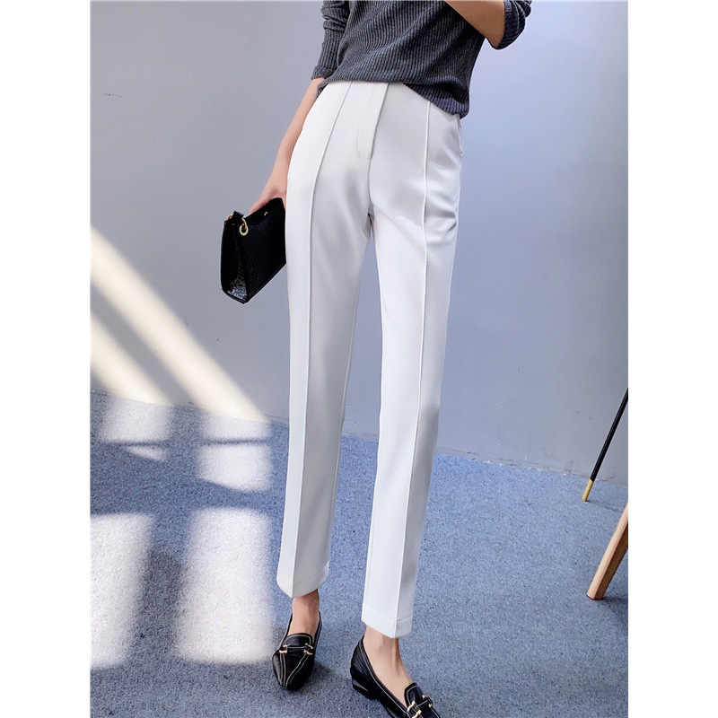 Title 3, Damen Straight High Waist Slim Casual Hose für ...