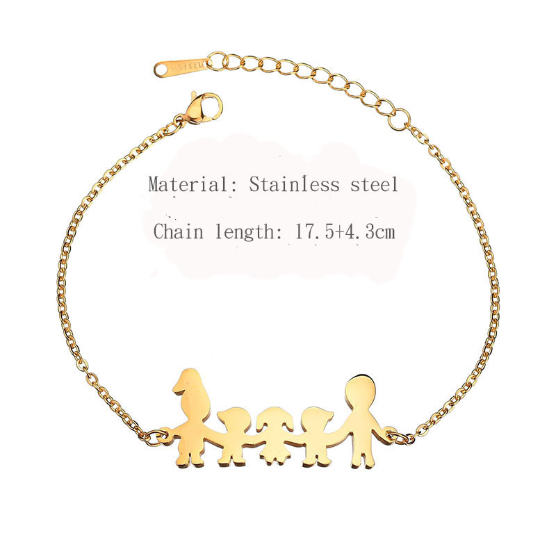 Title 2, Bracelet femme en acier inoxydable, ensemble fa...