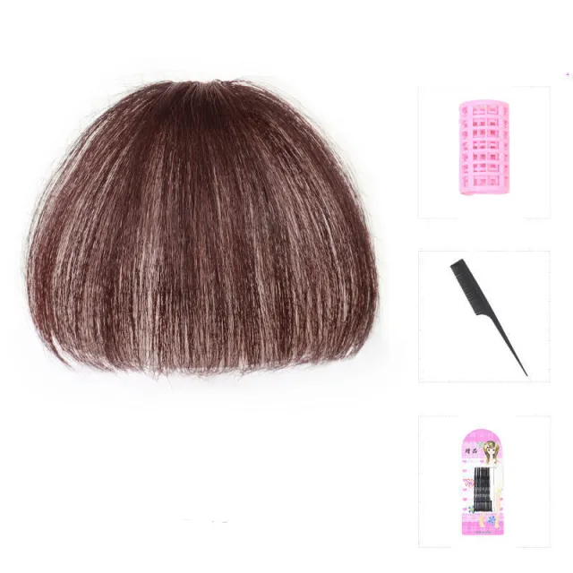 French 3d Air Bangs Wig Female Character Natural And Realistic Invisible Real Hair Piece 19Style - Shop at LoveMi