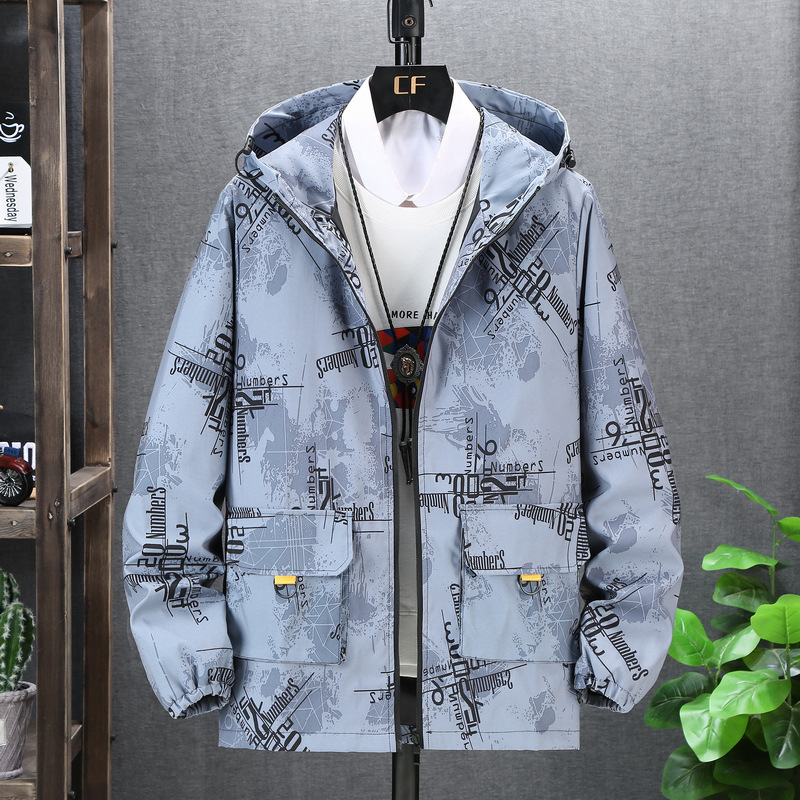 Large Size Men's Jacket Korean Style Trendy Casual Loose