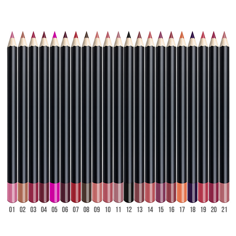 Lip Liner 3 In 1 Multifunctional Eyeliner Eyebrow Line 21 Color Wood 15Winedregs - Shop at LoveMi