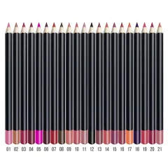Lip Liner 3 In 1 Multifunctional Eyeliner Eyebrow Line 21 Colour Wood - 15Winedregs - View 1