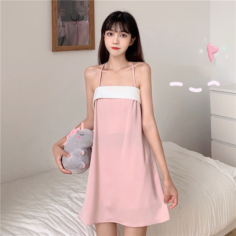 Title 4, Rabbit Ear Nightgown Halter Dress Pajamas