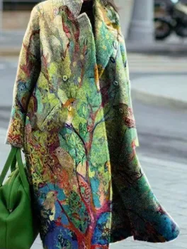 European And American Women's New Long Sleeved Large Woolen Overcoat 1Style - Shop at LoveMi