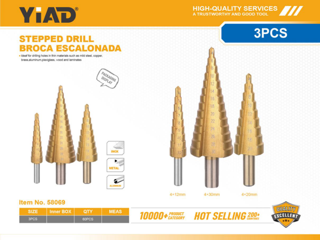 3PCS Step Drill, Only Support Self-pickup, Please Note That Free Shipping Is For Anti-bidding Price