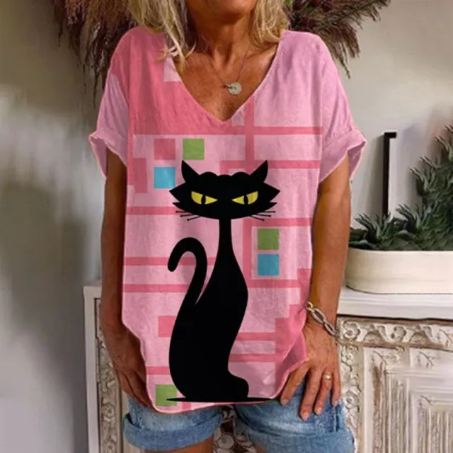 T shirt Animal Print Casual Loose Street Trend Erxxwaa227 L - Shop at LoveMi