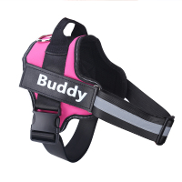Reflective And Breathable Adjustable Pet Strap Vest Rose Red - Shop at LoveMi