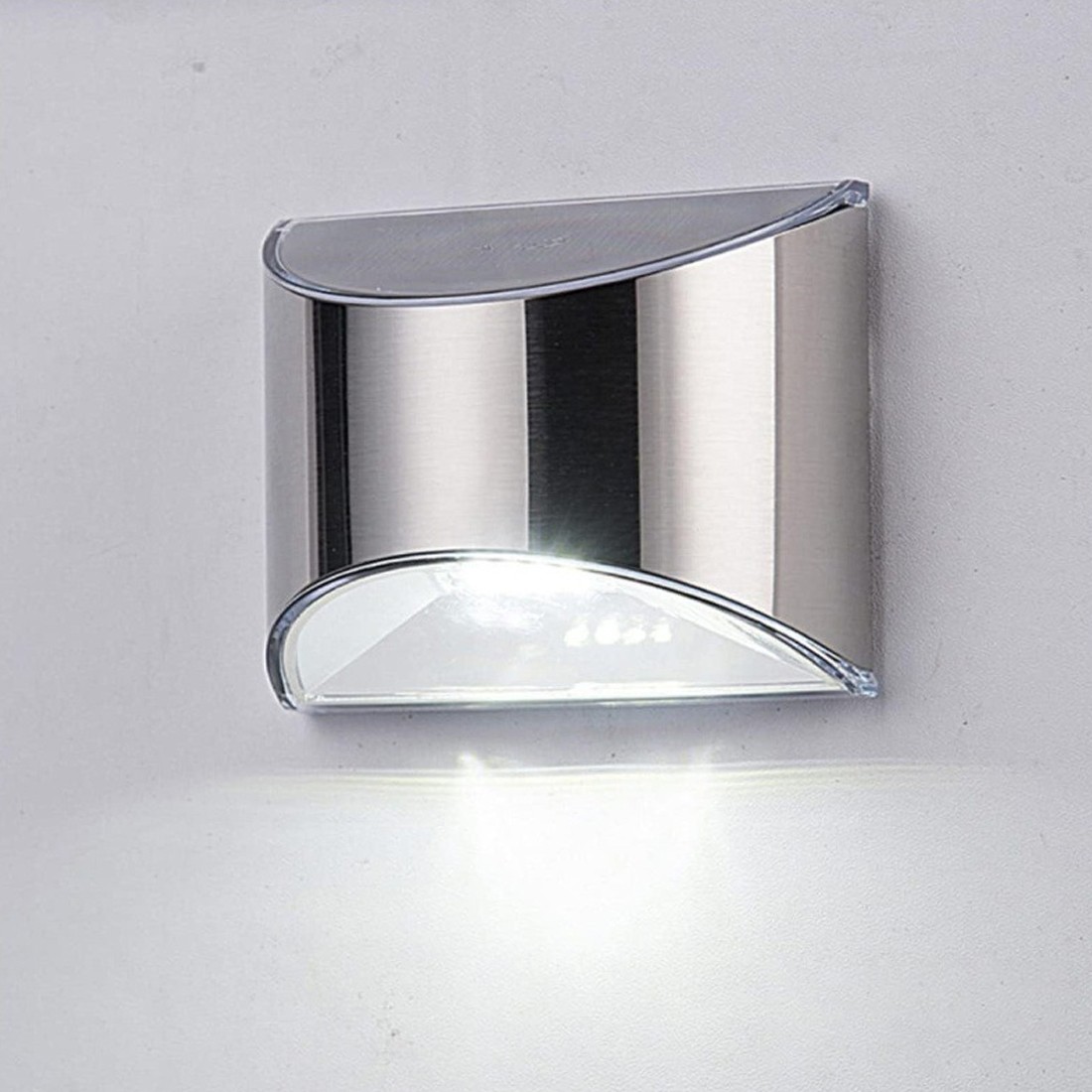 4PCS Super Bright Solar Powered Door Fence Wall Lights LED Outdoor Garden Lamp