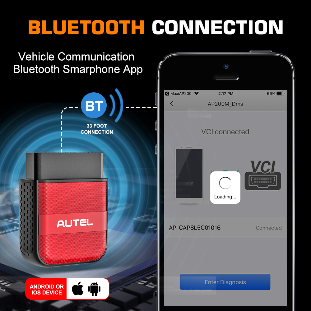 Daotong AP200H Car Diagnostic Scanner Scanner Code Reader OBD2 Car Fault Detector — foto 5
