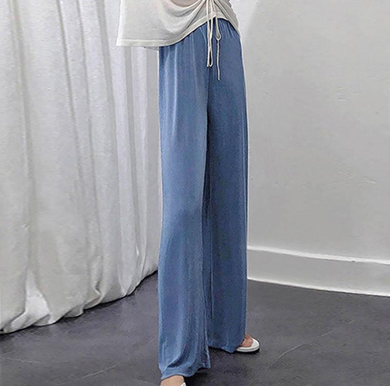 Title 6, High-waisted Loose and Thin Mopping Pants