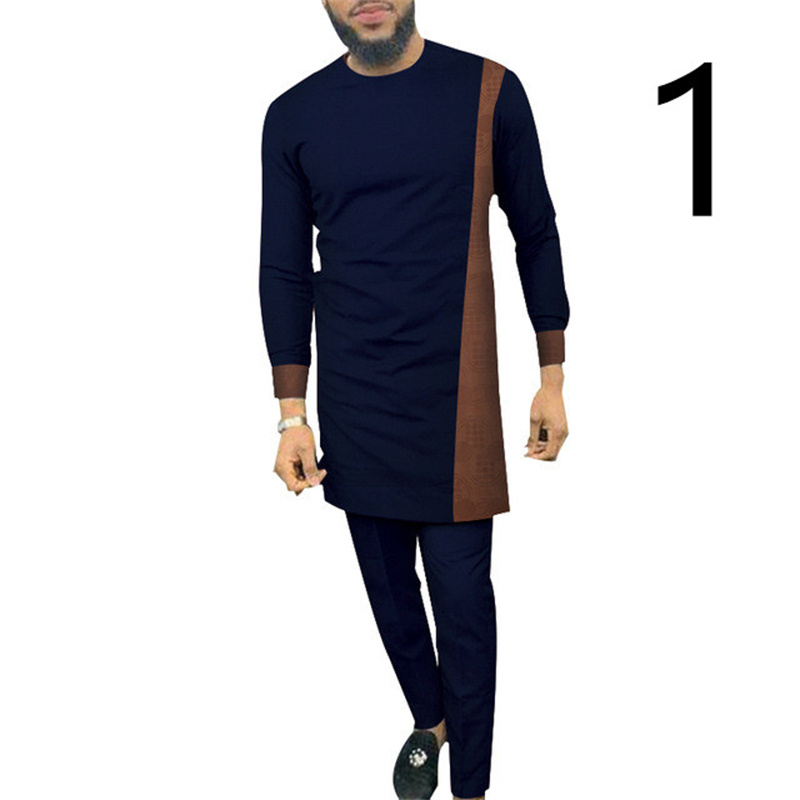 Men's Casual Long-sleeved Top And Pants Suit