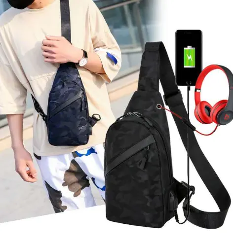Camouflage Chest Bags Men Crossbody Bag