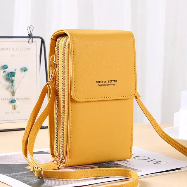 Messenger Shoulder Bag Multifunctional Mini Girls Daily Bag Yellow - Shop at LoveMi