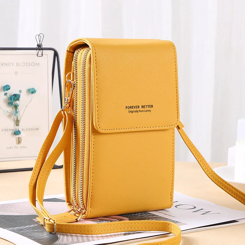 Messenger Shoulder Bag Multifunctional Mini Girls Daily Bag - Yellow