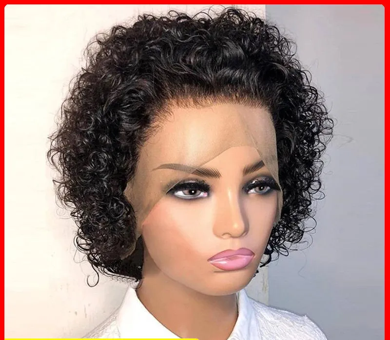 European And American Lace Wig Pixie Head Cover - Black
