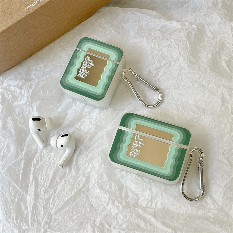 Mirror Green Wave Bluetooth Wireless Headphones Protective Case