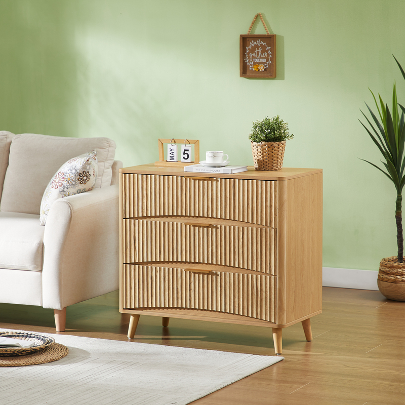 Fluted Mid-Century Dresser