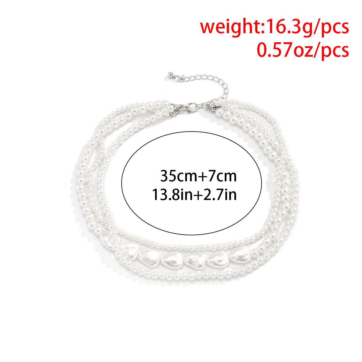 Title 15, Retro Pearl Twin Woven Baroque Necklace Niche ...